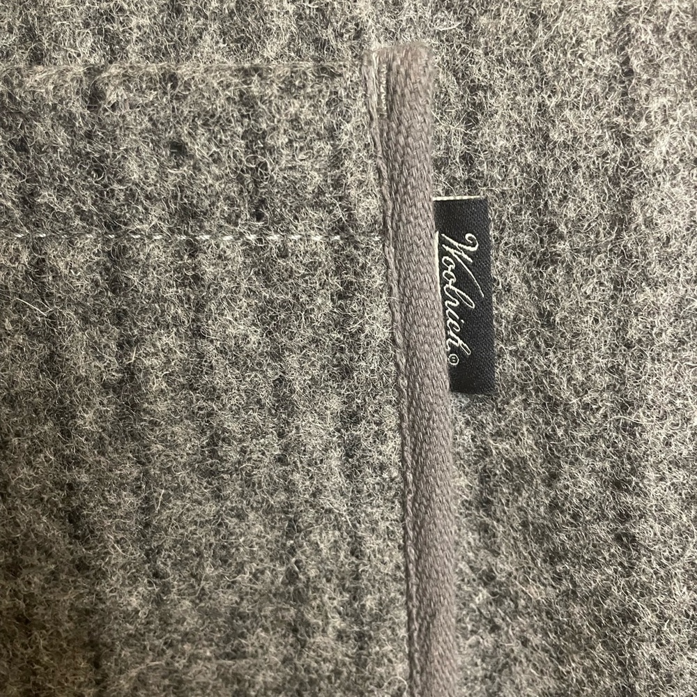 Men’s Vintage Woolrich Gray with Pinstripe Wool Utility Vest NWT - Picture 13 of 14